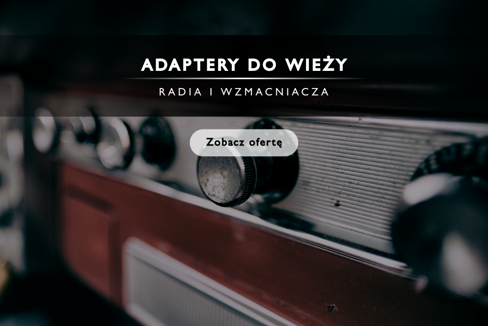 Adapter do starej wieży radia wzmacniacza
